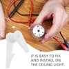 OSALADI Ceiling Lamps Accessory 6 Pack Plastic Light Fixed Clips