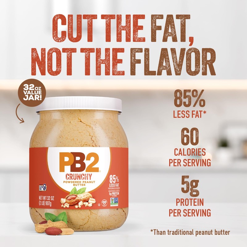 PB2 Crunchy Powdered Peanut Butter - Peanut Butter Powder with