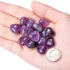 JSDDE Natural Amethyst Crystal Heart Gemstone Healing Crystal Love Palm