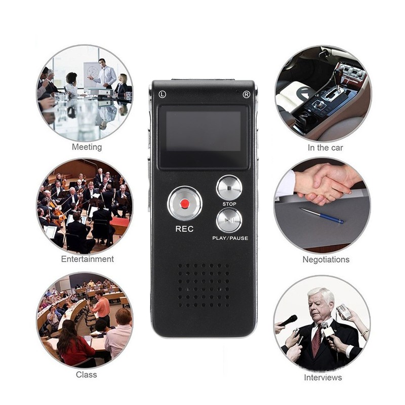 Digital Voice Recorder Portable Multifunctional Voice Activated Recording Device for
