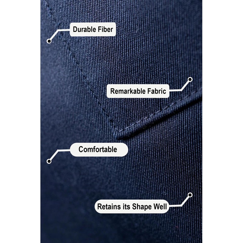 DOVORTEX Denim Apron 100% Cotton with 3 Pockets |Chef Apron