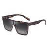 GLINDAR Polarized Shield Sunglasses for Men Square Flat Top Sports