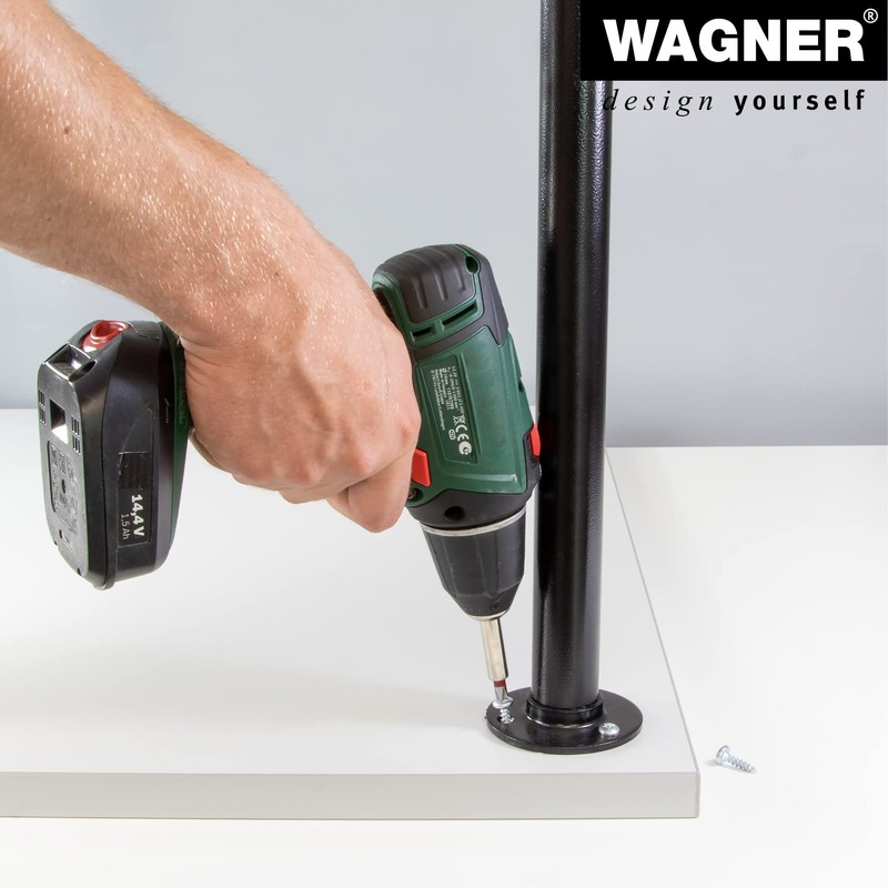 Wagner 12500001 Industrial Pipe Shelf Brackets Diameter 30 x 70
