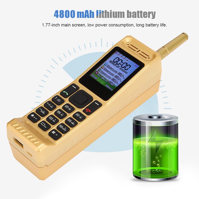 Vintage Cell Phone, Retro Brick Cell Phone Four Card Four