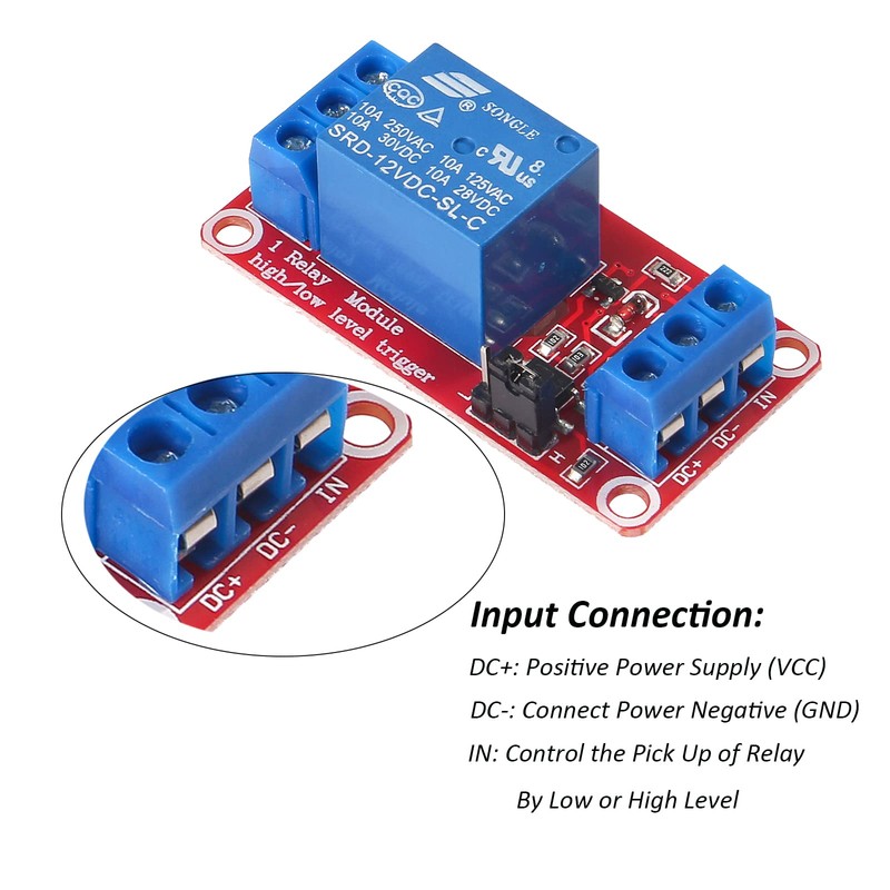 DIANN 12pcs DC 12V Relay Module 1 Channel Relay Board