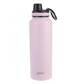 OASIS STAINLESS STEEL CHALLENGER SPORTS BOTTLE WITH SCREW CAP 1.1L - CARNATION