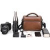 DOMISO SLR DSLR Kameratasche Wasserdicht Fototasche, Braun
