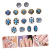 Ipetboom 2 Sets Retro Nail Charms Decorative Nail Gems for