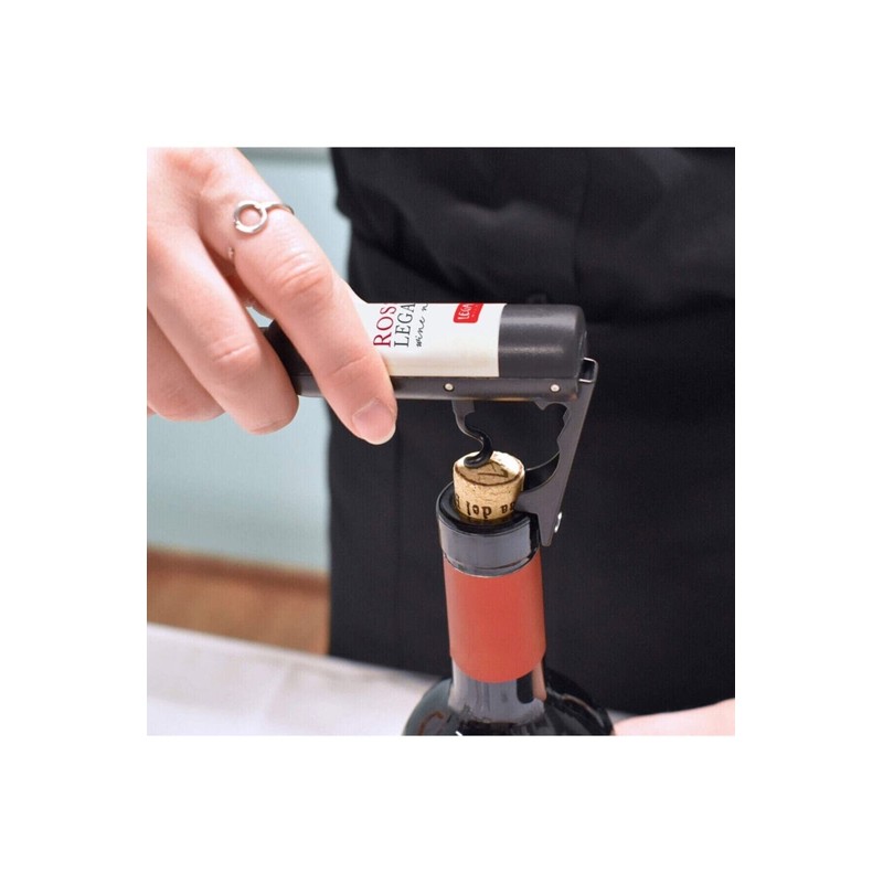 Legami BOP0001 Bottle Opener and Corkscrew 2-in-1 Metal/Plastic