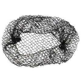 2x Black Slumber Hair Net - Thicker Black Sleep In Hair Net Elasticated Edge