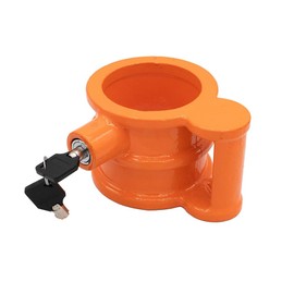 Mytee Products 5th Wheel King Pin Lock Heavy Duty Powder Coated Cast Iron with Handle - Anti Theft for RVs, Container, Trailers & Campers - Fifth Wheel Hitch Lock - Travel Accessories