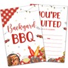 BBQ Party Invitations, Summer Barbecue Invite Cards with Envelopes (30PACK),