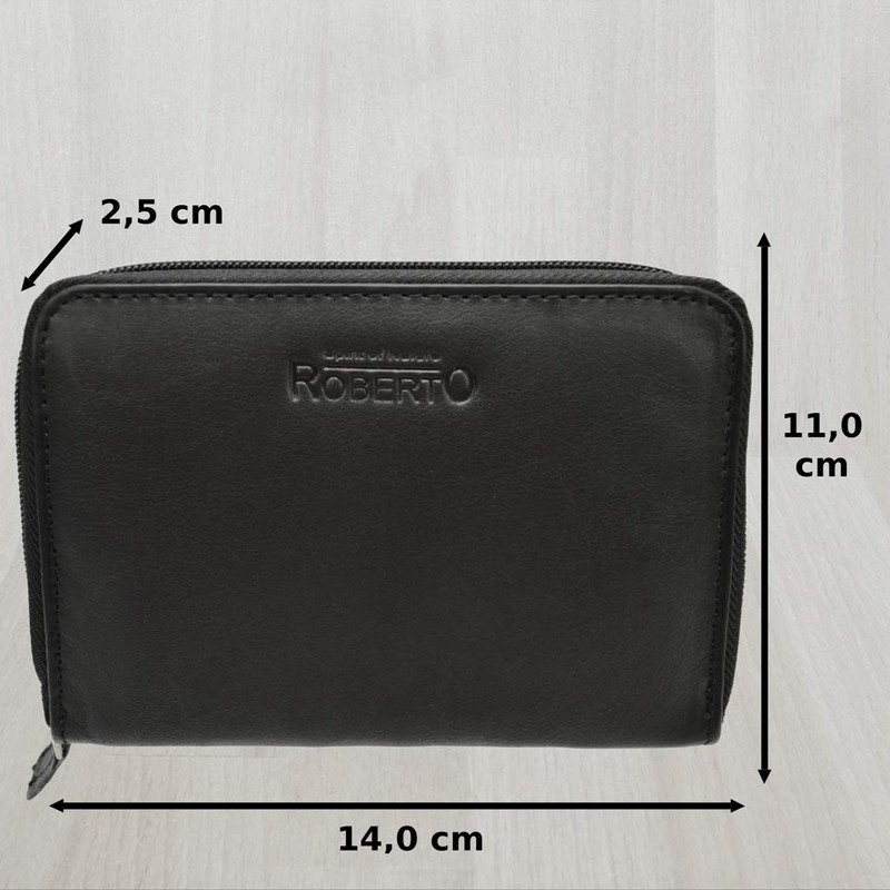 flevado Slim Small Lightweight Women's Leather Purse Practical Handy Design