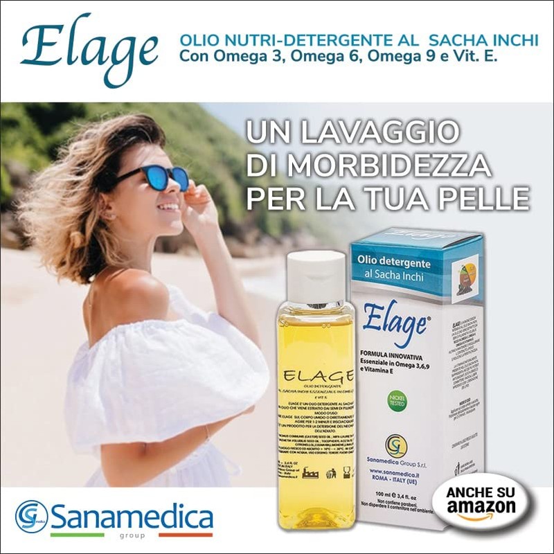Sanamedica Group Elage Olio Detergente Al Sacha Inchi 100 ml