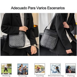 Bolsa de hombro de los hombres crossbody bolsa de la cintura bolsa de cuero bolsa de hombro a prueba de agua Bandolera Hombre Impermeable+cartera,bandolera Mariconera Billeteras