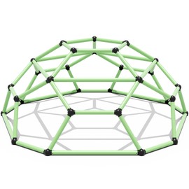 Climbing Dome, Outdoor Jungle Gym for Kids, Monkey Bars Backyard, Green