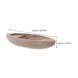 Yardenfun 3pcs Miniature Wooden Canoe Models Unique Kayak Ornament for Nautical Home Decor Elegant Tabletop Decoration for Micro Landscapes and Dollhouses