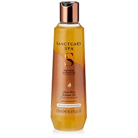 Sanctuary Spa Ultra Rich Shower Oil for Dry Skin, No Mineral Oil, Cruelty Free and Vegan, 250ml