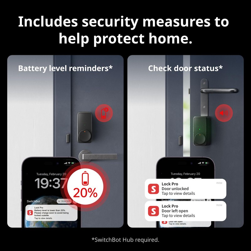 SwitchBot Smart Lock Pro, Keyless Entry Door Lock, Smart Door