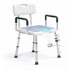 4-in-1 Shower Chair for Inside Shower with Arms and Back,