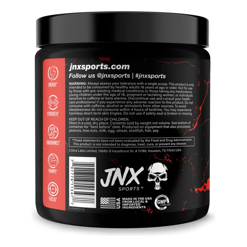 Pre Entreno Jnx Sports The Curse Servicios Sabor Fruit Punch