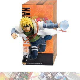 Minato Namikaze: 15cm Narutop99 Statue Figurine Bundled with 1 A.C.G. Compatible Theme Trading Card (89341)