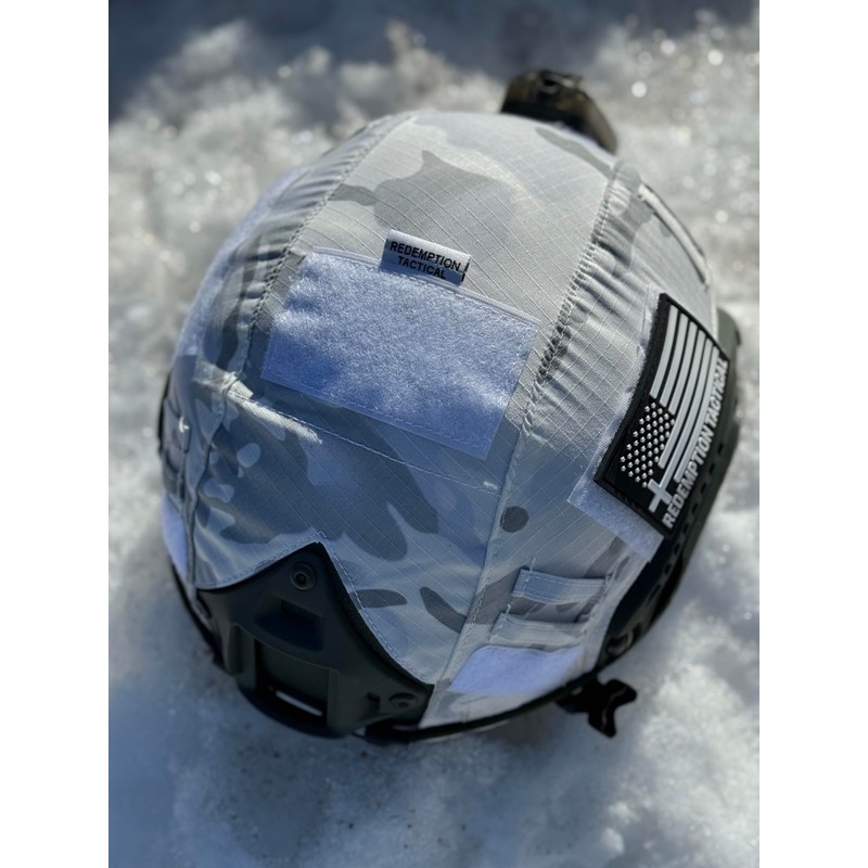 Redemption Tactical Fast PJ Helmet Cover (White Alpine OCP Camo,