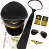 Horolam Pilot Captain Costume Accessories, Pilot Costume Kit with Pilot