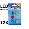KFZ-Autoteile Express, LED Status Car Bottle Fuses Set of 12