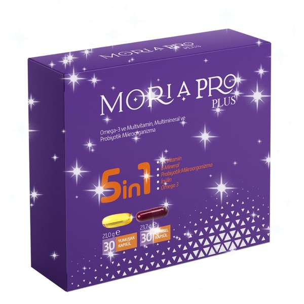 MORIA Pro Plus Omega 30 Kp+Multivitamin, 30 Kp