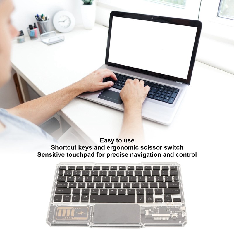 Bluetooth Keyboard Multifunction Ultra Slim Rechargeable Backlight RGB Tablet Keyboard