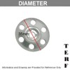 TERF® 35mm Metal Insulation Fixing Discs 35mm (1.37 inch) Metal