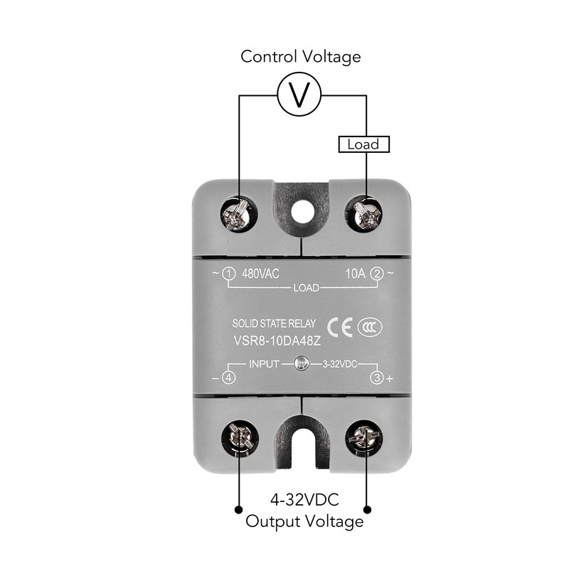 Solid State Relay with LED Indicator DC Control AC Optical