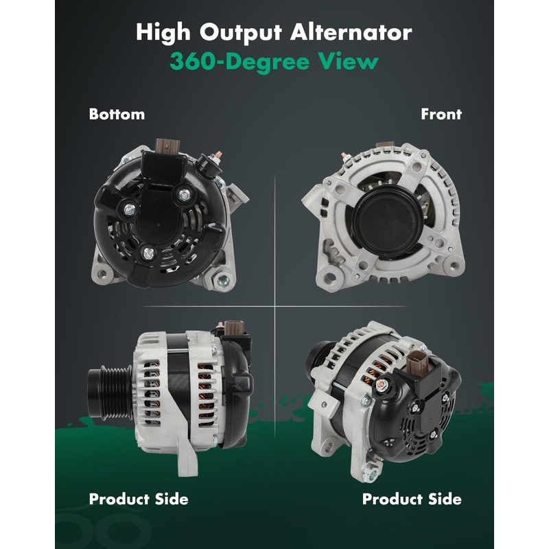 SCITOO Alternator Fit for Toyota for Previa/Estima 2.4L 2000-2006- 12V