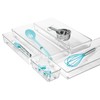 iDesign Linus Plastic Kitchen Drawer Organizer for Silverware, Spatulas, Cutlery,