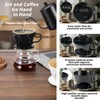 Mongdio Pour Over Coffee Maker, Ceramic Pour Over Dripper, Coffee
