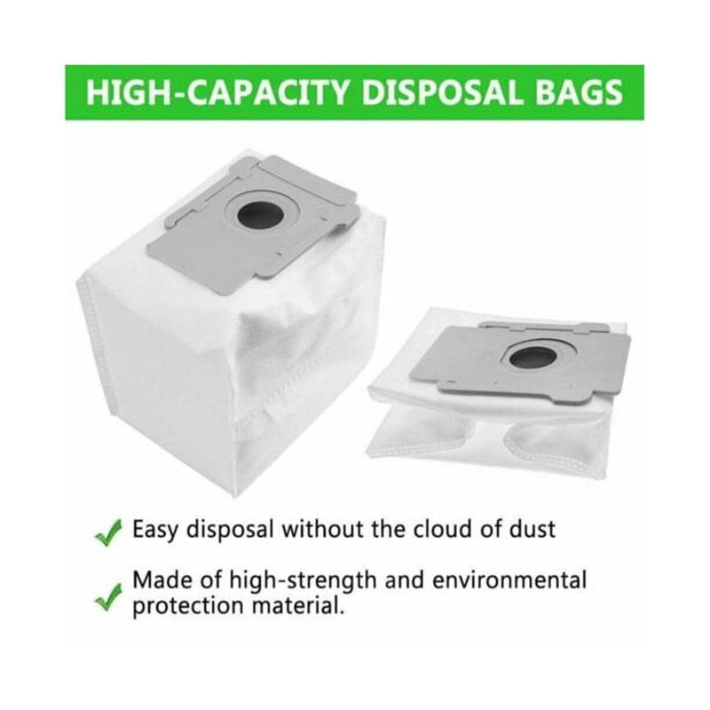 12 Packs Eco-Friendly Disposal Vacuum Dust Bags for iRobot Roomba