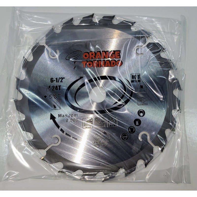 ORANGE TORNADO 6 1/2" 24 Tooth ATB Saw Blade…