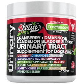 Cranberry for Dogs Urinary Tract Support | D-Mannose Bladder Stones Dandelion Glucosamine HCL Marshmallow Nettle Leaf Saw Palmetto Uva Ursi Buchu - Specification: 2 Bottles