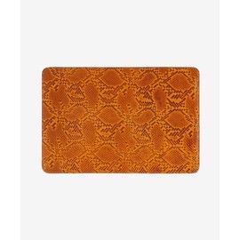 Dawn & Dusk 13 inch Laptop Sleeve Compatible with MacBook Pro & MacBook Air, Premium Leather, Hand-Made, Wildlife Edition ©, Orange Python.