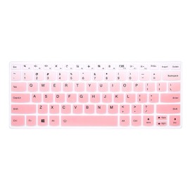 MMDW English Silicone Keyboard Cover for Lenovo Yoga C940 C740 14" |Yoga C930 930 920 13.9" |for Lenovo Flex 14 14" |Yoga 720 720S 730 13.3" |Yoga 730 15.6" |Yoga 720 12.5",Gradient Pink