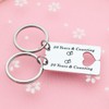 Eilygen Couple Gift Couple Keychain Set Couple Jewelry 1st 5th
