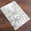 Cylallen 50 Pack Glitter silver laser cut snowflake wedding invitation