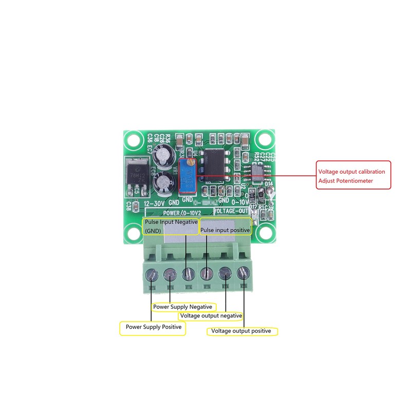 KNACRO Frequency to Voltage Conversion Module 0-1KHz to 0-10V F/V