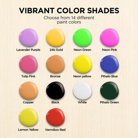 Bluebird Studio Acrylic Paint Tube - Lavender Purple 6.76 Fl Oz / 200ML - Non Toxic, Rich Pigments for Painters, Adults & Kids, Ideal for Canvas, Wood, Clay, Ceramic & More