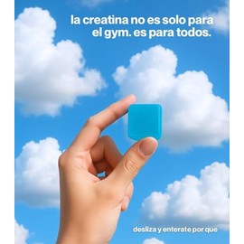Aura Gomitas Creatina Monohidratada Veganas 120 Piezas Hombres y Mujeres Porción 5gr Sabor Blueberry Sin Azúcar Sin Calorías Más Energía Rápida Recupe