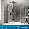gotonovo Rainfall Bathroom Shower System Rain Shower Head and Handle