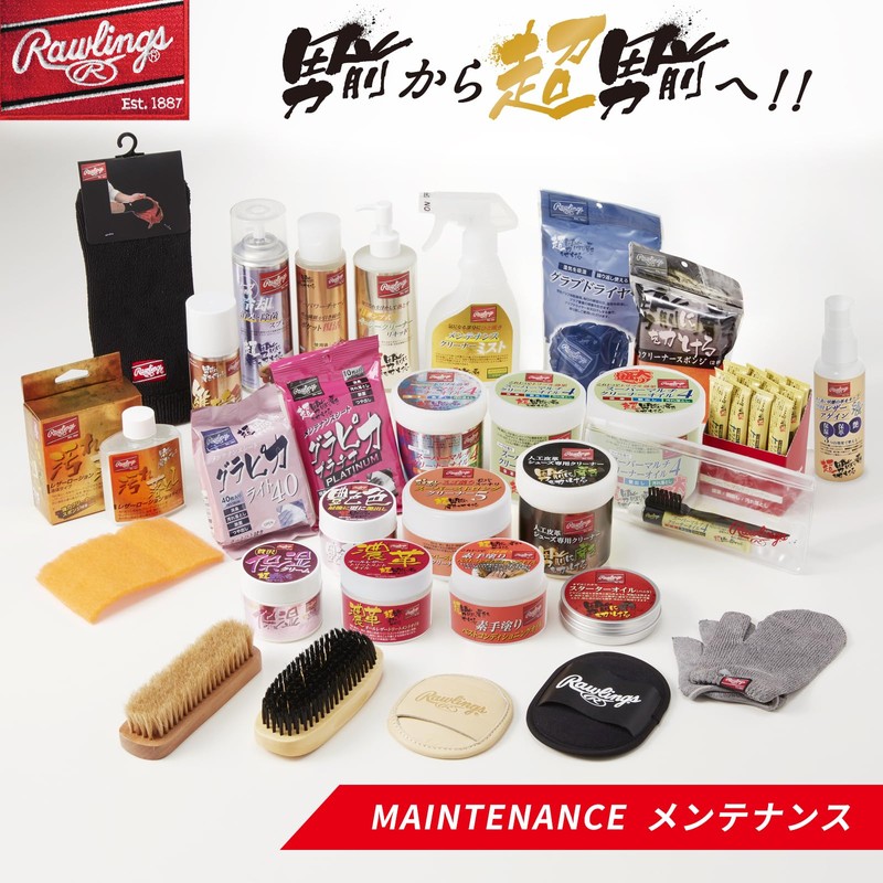 Rawlings Baseball Grab Maintenance Maintenance Brush (Horsehair) EAOL14S05 - L3.8cm
