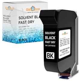 Houseoftoners Remanufactured Solvent Black Fast Dry Ink Cartridge Compatible with HP 2588 2580 FOL13B JS12 JS10 2790T 1704K 150K B3F58B 2590 for Industrial Commercial and Handheld Printer 1-Pack