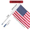 5.2ft Telescopic Flag Pole with 3x5 FT American US Flag